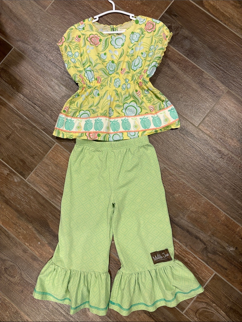 Matilda Jane Hello Lovely Elegant Blossoms Top with Ruffle Pants